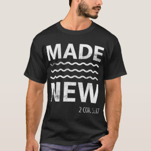 Camiseta Bautismo cristiano adulto verso de la biblia crist