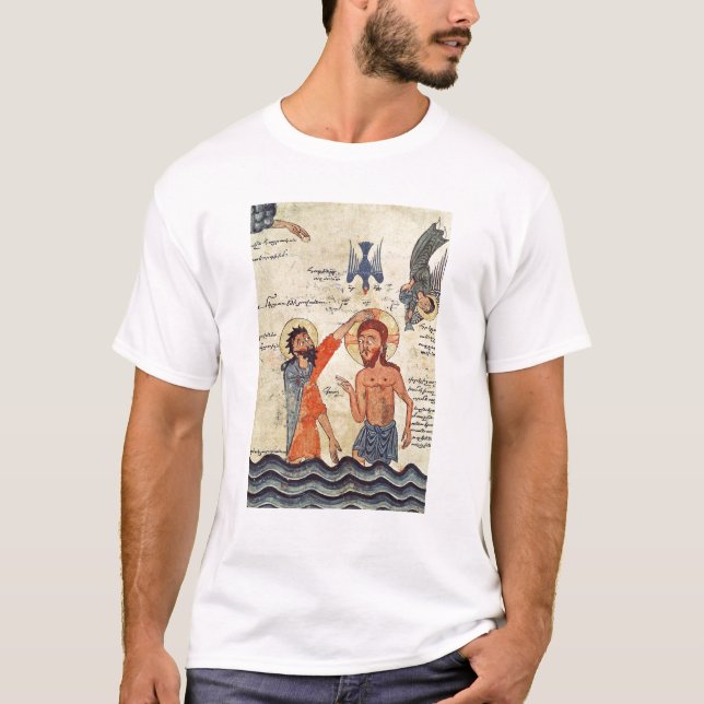 Camiseta Bautismo de Cristo, de un evangelio (Anverso)