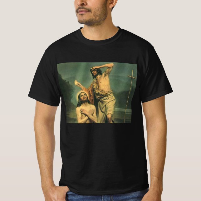 Camiseta Bautismo de Jesucristo por Juan Bautista (Anverso)