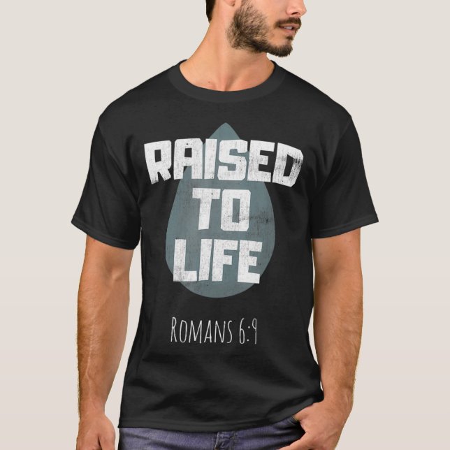 Camiseta bautista verso de la biblia cristiana adu (Anverso)