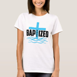 Camiseta Bautizado 2026 Cruz Cristiana & Bautismo en Agua