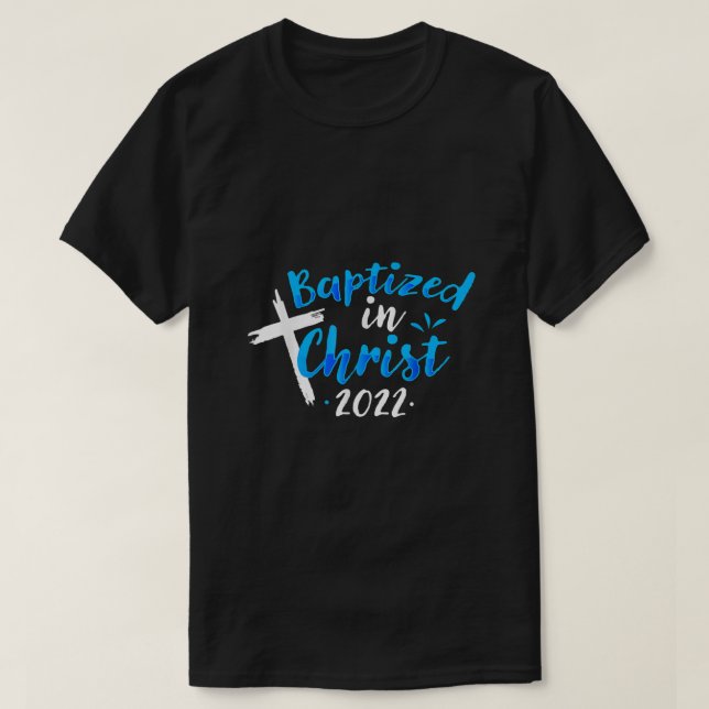 Camiseta Bautizado En Cristo 2022 Bautismo Católico Cristia (Diseño del anverso)