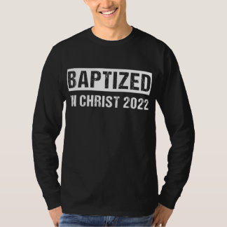 Camiseta Bautizado En Cristo 2022 Nuevo Bautismo Cristiano
