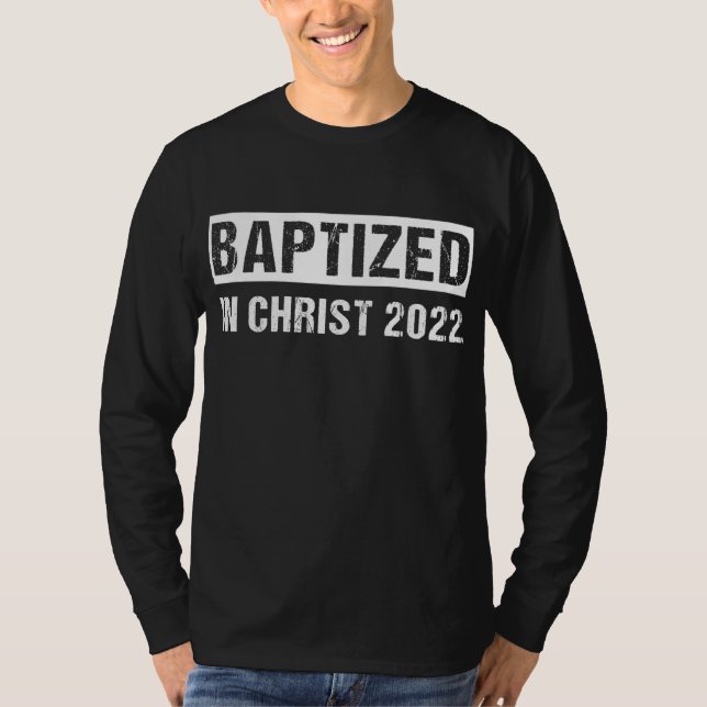Camiseta Bautizado En Cristo 2022 Nuevo Bautismo Cristiano (Anverso)