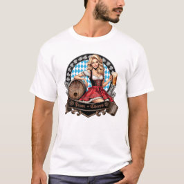 Camiseta Bavarian Festivals blondes Dirndl mit Prost Cheers