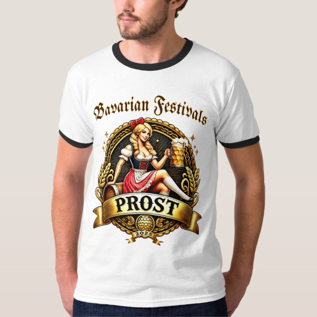 Camiseta Bavarian Festivals -  Dirndl 2025 (Anverso)