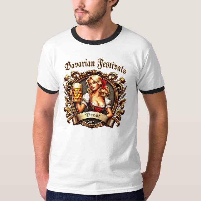 Camiseta Bavarian Festivals - Prost -  Kirchweih 2025 (Anverso)
