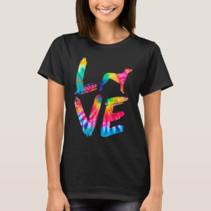 Camiseta Bavarian Mountain Scent Hound Tie Dye Love Dog Mom