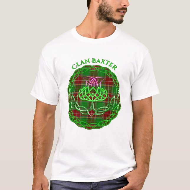 Camiseta Baxter Scottish Tartán Celtic Thistle (Anverso)