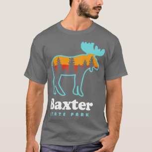Camiseta Baxter State Park Camping Moose Trails Maine