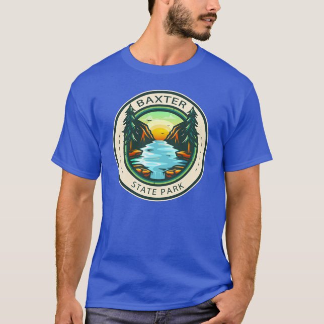 Camiseta Baxter State Park Maine Badge (Anverso)