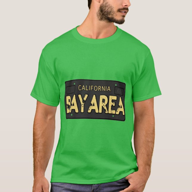 Camiseta Bay Area California Old School (Anverso)