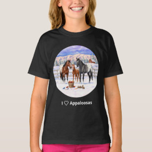Camiseta Bay Chestnut Gray Grulla I Love Appaloosas