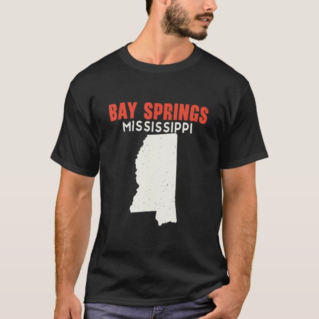 Camiseta Bay Springs Mississippi Estados Unidos Estados Uni (Anverso)