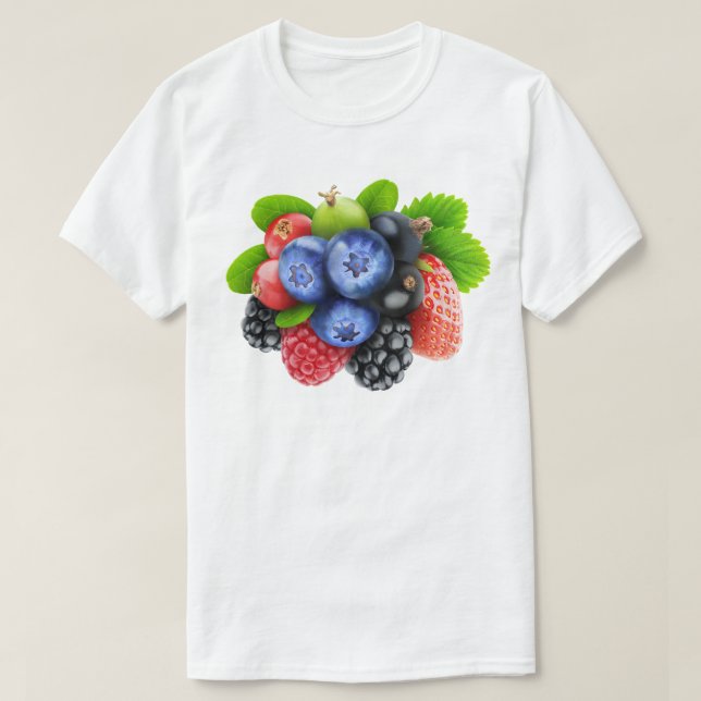 Camiseta Bayas frescas (Diseño del anverso)