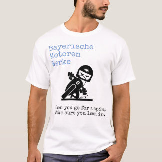Camiseta Bayerische Motoren Werke se inclina