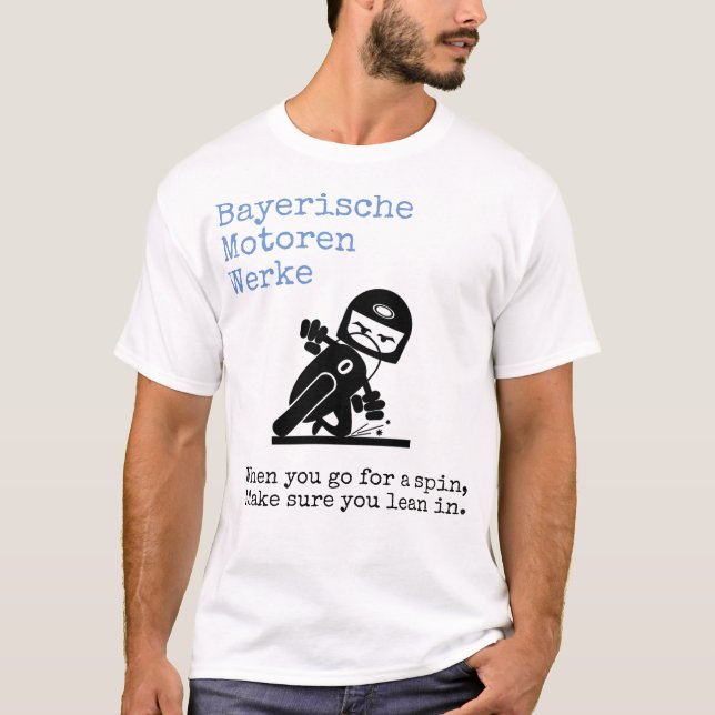 Camiseta Bayerische Motoren Werke se inclina (Anverso)