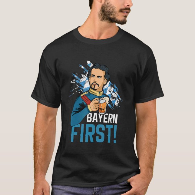 Camiseta Bayern, Primer Estado Libre De Baviera Con El Rey  (Anverso)