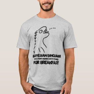Camiseta Bayesian del dinosaurio para los