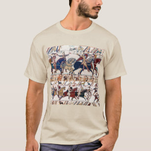 CAMISETA BAYEUX TAPESTRY 1066 CABALLEROS Y ARCHERS NORMANOS