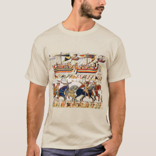 CAMISETA BAYEUX TAPESTRY NORMAN KNIGHTS, VIVIENDO BARCOS, A