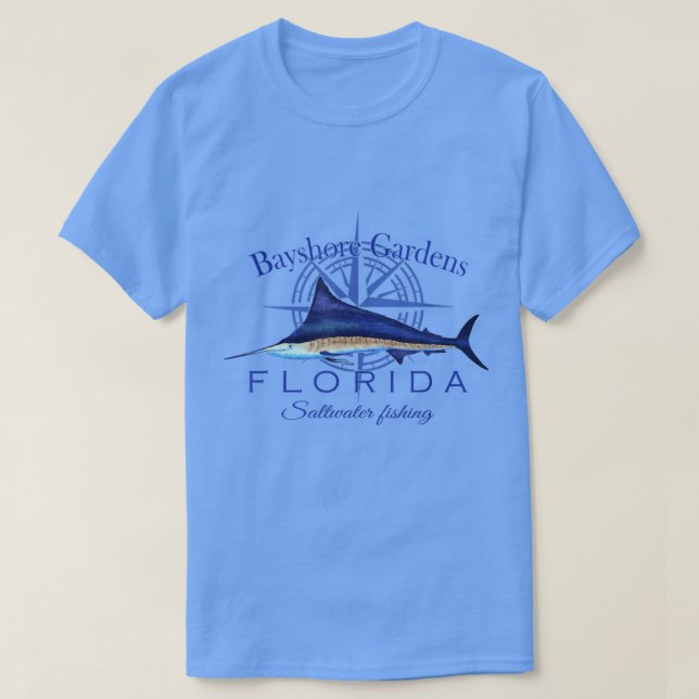 Camiseta Bayshore Gardens Florida Sailfish Billfish Saltwat (Diseño del anverso)