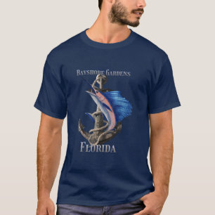 Camiseta Bayshore Gardens Florida Swordfish Marlin Ocean Fi