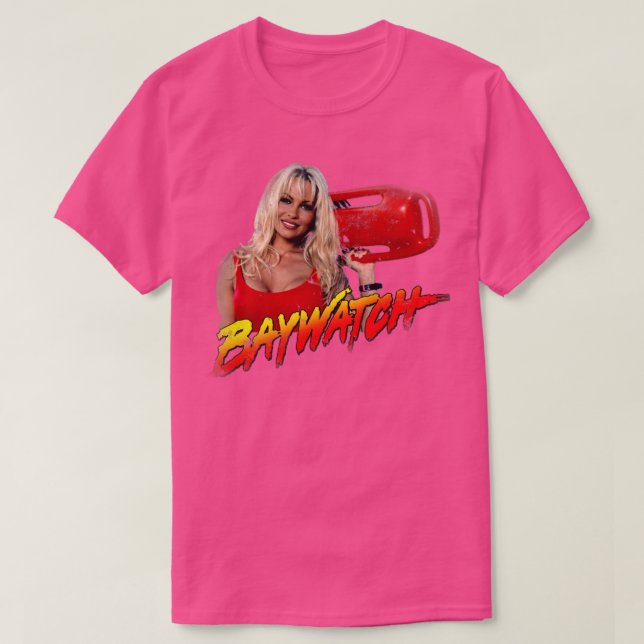 Camiseta Baywatch angustiado (Diseño del anverso)