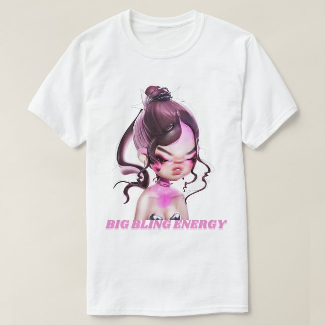 Camiseta BB babe energy tee white (Diseño del anverso)