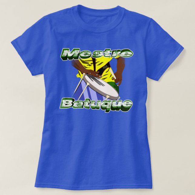 Camiseta BBaC Shirt Mestre Batuc Samba Batucada Brasil (Diseño del anverso)