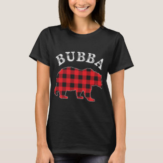 Camiseta BBBA Bear RED Búfalo negro colocado Mama Checkerbo