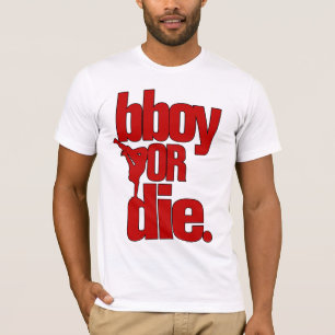 Camiseta bboy o muere - el rojo
