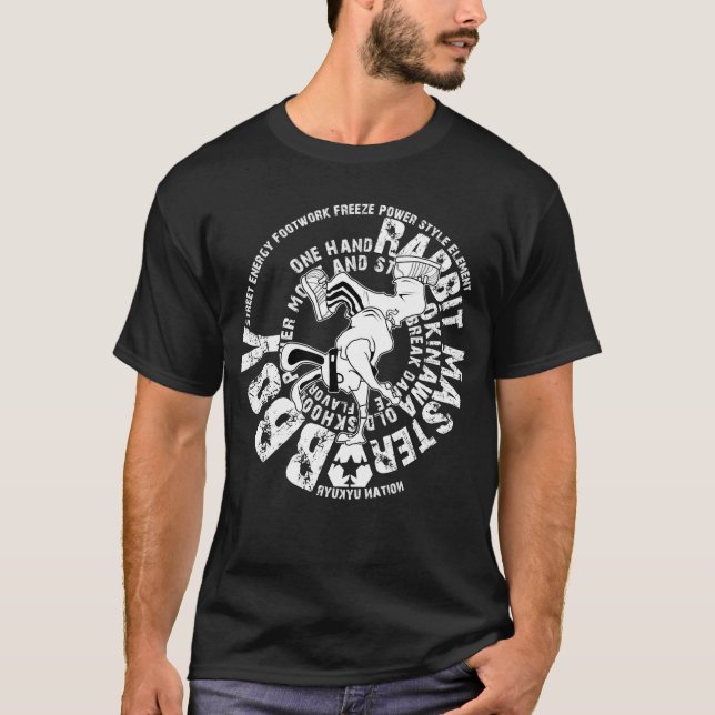 Camiseta bboy rabbit (Anverso)