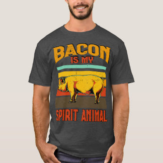 Camiseta Bbq Bacon Es Mi Espíritu Carne Animal Fumar Barbes