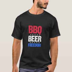Camiseta BBQ Beer Freedom 4 de julio Estados Unidos América