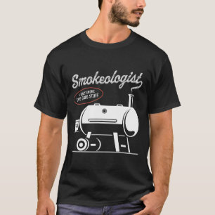 Camiseta Bbq Dad Funny Smoat Fumador Rbe