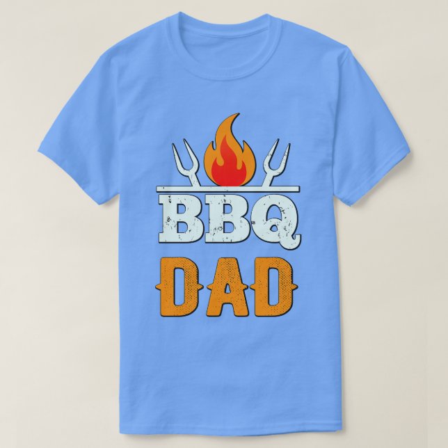 Camiseta BBQ Dad Grilling Padre Barbecue Diversión (Diseño del anverso)