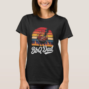 Camiseta BBQ Dad Retro Fumador Carne Barbacoa Fumador