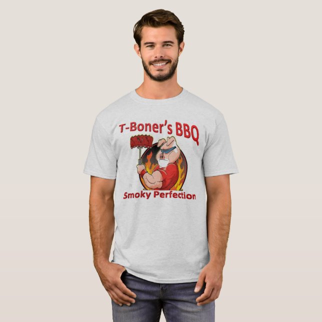 Camiseta Bbq de los T-Boners (Anverso completo)