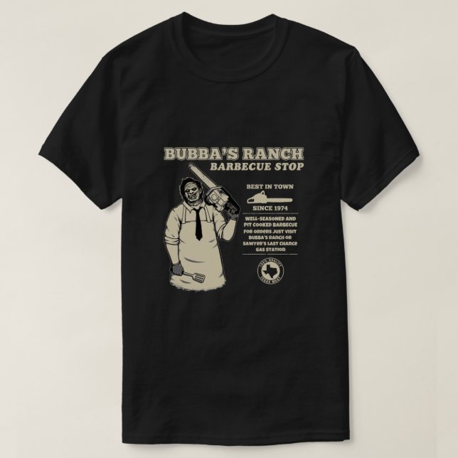 Camiseta BBQ en el rancho de Bubba deja de ser esencial (Diseño del anverso)