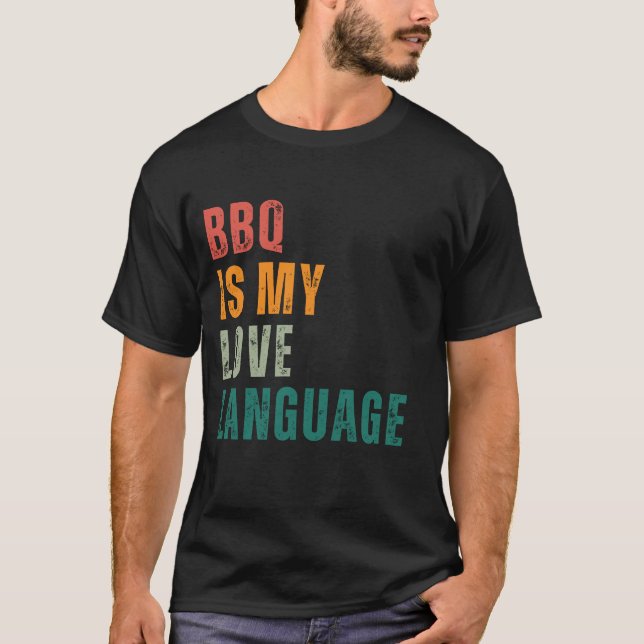 Camiseta BBQ es mi idioma de amor (Anverso)