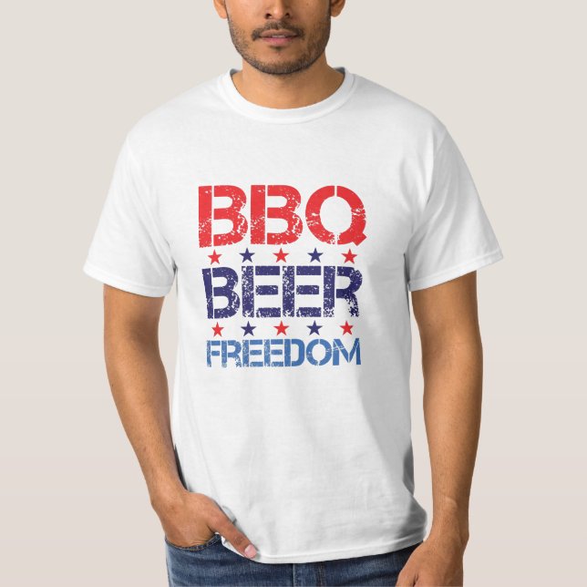 Camiseta Bbq Freedom, Amante BBQ, Elección 2020 (Anverso)