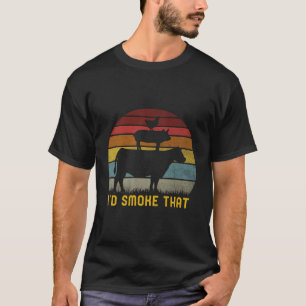 Camiseta Bbq Graciosa Me Humaría Ese Retro Barbequ