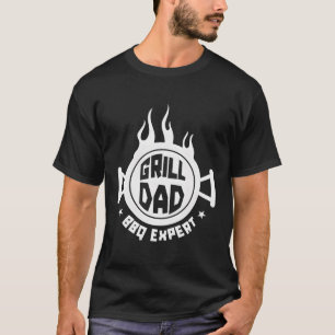 Camiseta Bbq Grill Barbecue Barbeque Meat Grilling Dad