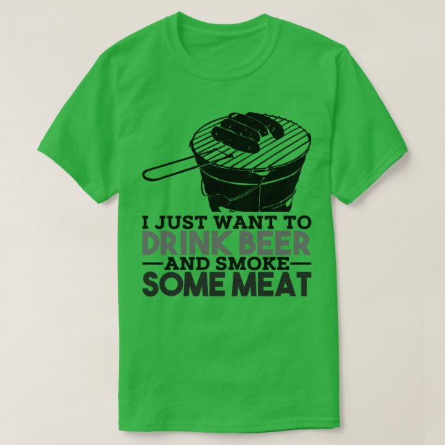 Camiseta BBQ Grill Beer (Diseño del anverso)