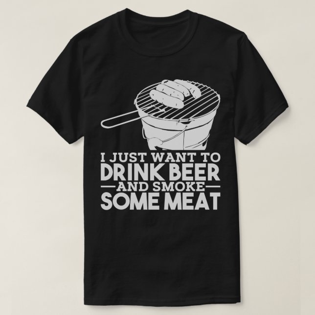 Camiseta BBQ Grill Beer dice 2 (Diseño del anverso)