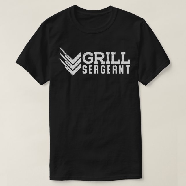 Camiseta BBQ GRILL SERGEANT Pitmaster BBQ LOVER TailVER (Diseño del anverso)