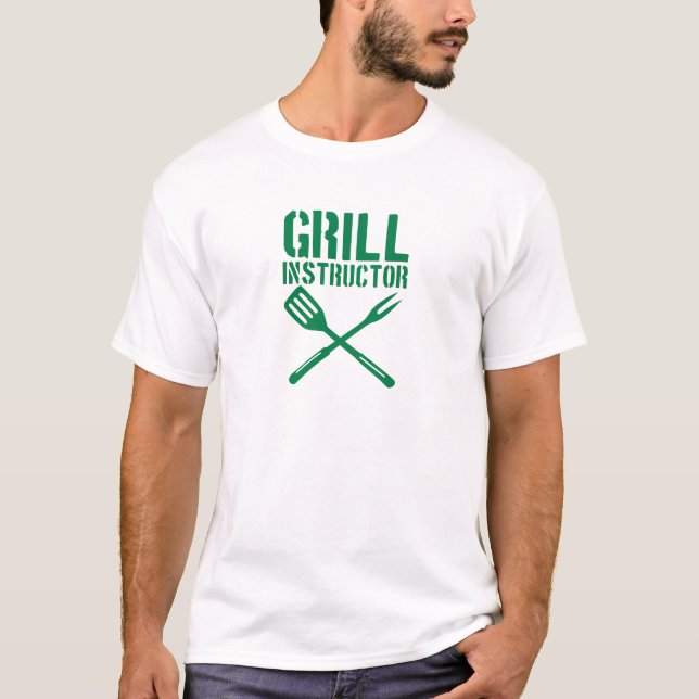 Camiseta Bbq - Instructor de la parrilla (Anverso)