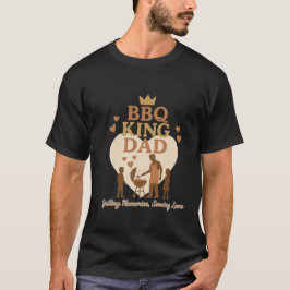 Camiseta BBQ King Dad: Quemando Recuerdos, sirviendo amor