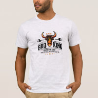 BBQ King - Tee de la llama del toro premium para e
